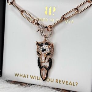 Bomb Party - Untamed Silent Roar - Leopard Cat Necklace